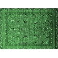thumbnail image 1 of Ahgly Company Indoor Rectangle Oriental Emerald Green Industrial Area Rugs, 2' x 4', 1 of 4