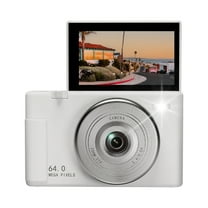Yintiny 2K Digital Camera 16X Digital Zoom Compact Point and Shoot Camera Portable Camera White