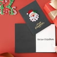 thumbnail image 5 of 3D Pearl Christmas Cards Set of 5, Vintage Greeting Cards with Envelopes for Holiday Wishes and Thanksgiving, Premium Cardstock(Gray,A), 5 of 6