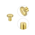 thumbnail image 4 of Unique Bargains Brass Hex Bolts, M4x6mm 5 Pack Fully Thread Grade 4.8 Machine Screws, 4 of 4