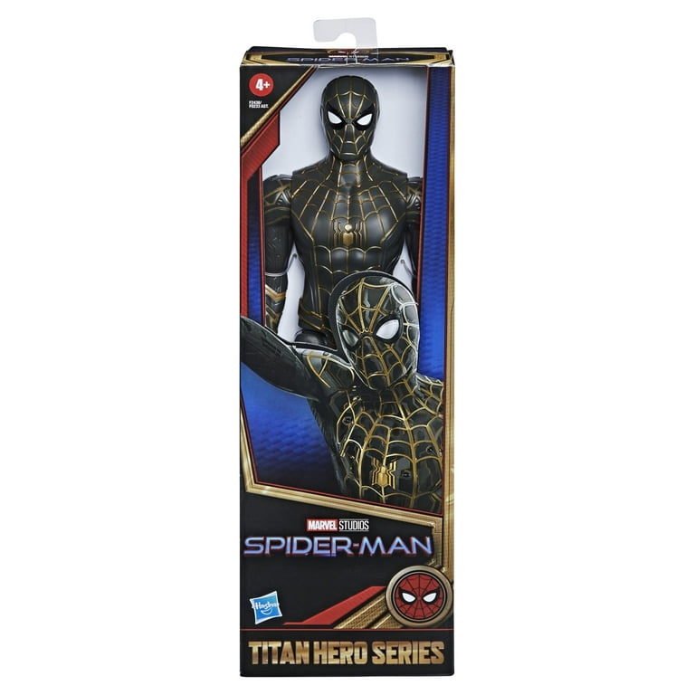 Marvel Titan Hero Series Black and Gold Suit Spiderman Kids Toy