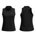 thumbnail image 5 of TGSLY Women's Collared Racerback Tank Tops Lightweigh Thin Casual Sleeveless Vest with Half Zipper Quick Dry Solid Color Athletic Golf Shirts XL, 5 of 10