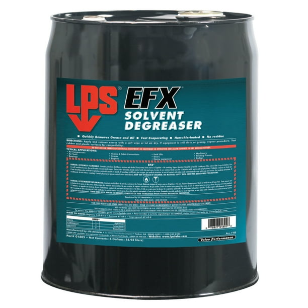 LPS EFX Solvent Degreaser, 5 gal Pail