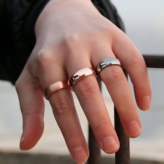 YINOX 99,9% Kupfer Armbänder Ring Schmuck-Sets für Männer und
