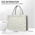 thumbnail image 3 of Large Capacity Tote Bag,Green Striped Chicken Pattern Handbag Fashion Luxury Tote Bag,15.7"x13"x 5.1" Inches,Laptop Compatible, 3 of 6