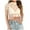 White, variant on Besolor Women's Crewneck Mesh Lace Crop Tops Slim Fitted Short Sleeve See Throughs Clubwear Party Blouse Shirts