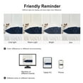 thumbnail image 7 of 3 Pack Breathable Egyptian Cotton Body Pillow Covers, 20" x 48", Navy Blue, 7 of 7