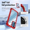 thumbnail image 5 of Feishell Fit for Samsung Galaxy A52 5G Clear Case,Support Wireless Charging,Fall Protection Back PC Transparent TPU Frame Plating Button Lightweight Slim Phone Case,Red, 5 of 9