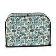 thumbnail image 2 of Honeii Flowers In Vintage Print 2 slice Toaster Cover, Two Slice Toaster Dust-proof Cover For Kitchen Small Appliance and Fingerprint Protection, 2 of 7