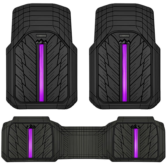 Juego completo de alfombrillas de goma CAR PASS para coches, camiones, furgonetas y SUV