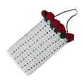 thumbnail image 4 of Bolso de hombro de crochet terminado, regalo de San Valentín para la playa, bolso tejido a mano. Blanco, 4 of 9