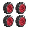 thumbnail image 2 of HILABEE 4Pcs RC Off Road Sand Tires Replacement for Typhon 1/14 Scale Accessory Red, 2 of 9