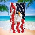 thumbnail image 6 of Diceymbol American Flag Beach Towels Oversized 63x31 In Quick Dry Sand Free Microfiber Beach Towel Soft Absorbent Large Lightweight Travel Towel For Adult Beach Pool Vacation Use, 6 of 6