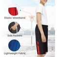 thumbnail image 3 of Essential Elements 5 Pack: Boys Youth Athletic Active Sports Gym Basketball Shorts with Pockets, 3 of 7