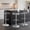 Silver, variant on Clear Acrylic Bar Stool , 360° Swivel Height Adjustable Barstool with Mid Back Counter Height Stools with Backrest ( Gold )