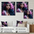 thumbnail image 4 of Designart Fashion Indian Woman In Pink And Blue IV Canvas Wall Art, 4 of 5