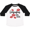 thumbnail image 3 of Inktastic Grandma Was Here Red Kisses Boys or Girls Toddler T-Shirt, 3 of 5