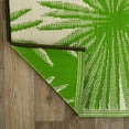 thumbnail image 4 of World Rug Gallery Floral Tropical Reversible Recycled Plastic Outdoor Picnic Mat, Camping Rug, RV Rug - GREEN 5'x7', 4 of 9