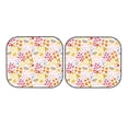 thumbnail image 7 of Kll Colorful Floral Windshield Sun Shade 2-Piece Foldable Car Front Window Sunshade For Most Sedans Suv Truck - Auto Sun Blocker Visor Protector Blocks Max Uv Rays - Medium, 7 of 7