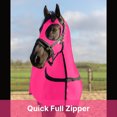 thumbnail image 6 of Premium Horse Full Body Slinky with Full Zipper Face and Forelock Saver - Lycra Material, 6 of 8