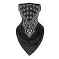 thumbnail image 2 of Meidiya Unisex Ear Loops Face Cover Neck Gaiter Breathable Ice Silk Bandana Scarf Dust UV Protection Breathable Neck Gaiter for Outdoors Sports, 2 of 8