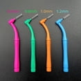 thumbnail image 3 of 50 Pcs Interproximal Brush, Gum Interdental Brushes, L Angle Reusable Dental Cleaners Brushes,Disposable Oral Dental Hygiene Brush,Dental Toothpick Floss for Braces,Tooth Cleaning Tool (Pink), 3 of 4