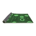 thumbnail image 2 of Ahgly Company Indoor Square Abstract Emerald Green Contemporary Area Rugs, 3' Square, 2 of 4