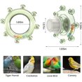 thumbnail image 2 of Birdcage Mirror Toy: Rotating, Sound-Emitting Roller Toy for Budgerigars—A Colorful, Interactive Beak-Grinding and Training Toy Suitable for Canaries, Lovebirds, Conures, and Cockatiels.,Pink, 2 of 5