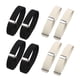 thumbnail image 1 of Manguitos elásticos ajustables y antideslizantes para camisas de hombre 8 piezas negro blanco, 1 of 8