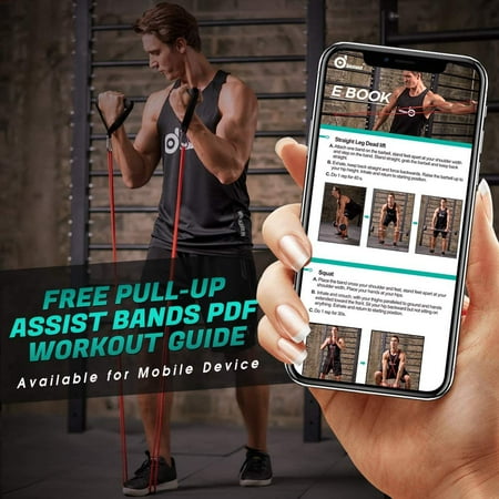 5 Packs Pull Up Assist Bands Pull Up Straps Resistance Bands With Door Anchor And Handles Stretch Mobility Powerlifting And Extra Durable Exercise Bands With Eguide Walmart Canada