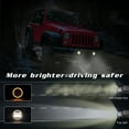 thumbnail image 3 of Pair 4 Inch LED Fog Lights Front Bumper Driving Lamps for Jeep Wrangler JK JL JT, 3 of 5