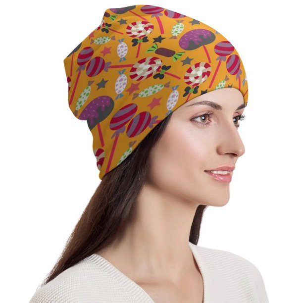 Gorros de punto de Papá Noel para adultos, gorros de gorro cálido de estilo Y2K para la calle, de diseño para exteriores, para Navidad y otoño