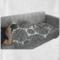 thumbnail image 6 of Mandala Soft Flannel Fleece Throw Blanket, Symmetrical Oriental Mandala Pattern Lace Like Ornamental Design, Cozy Plush for Indoor and Outdoor Use, 50" x 70", Black and White, by Ambesonne, 6 of 6