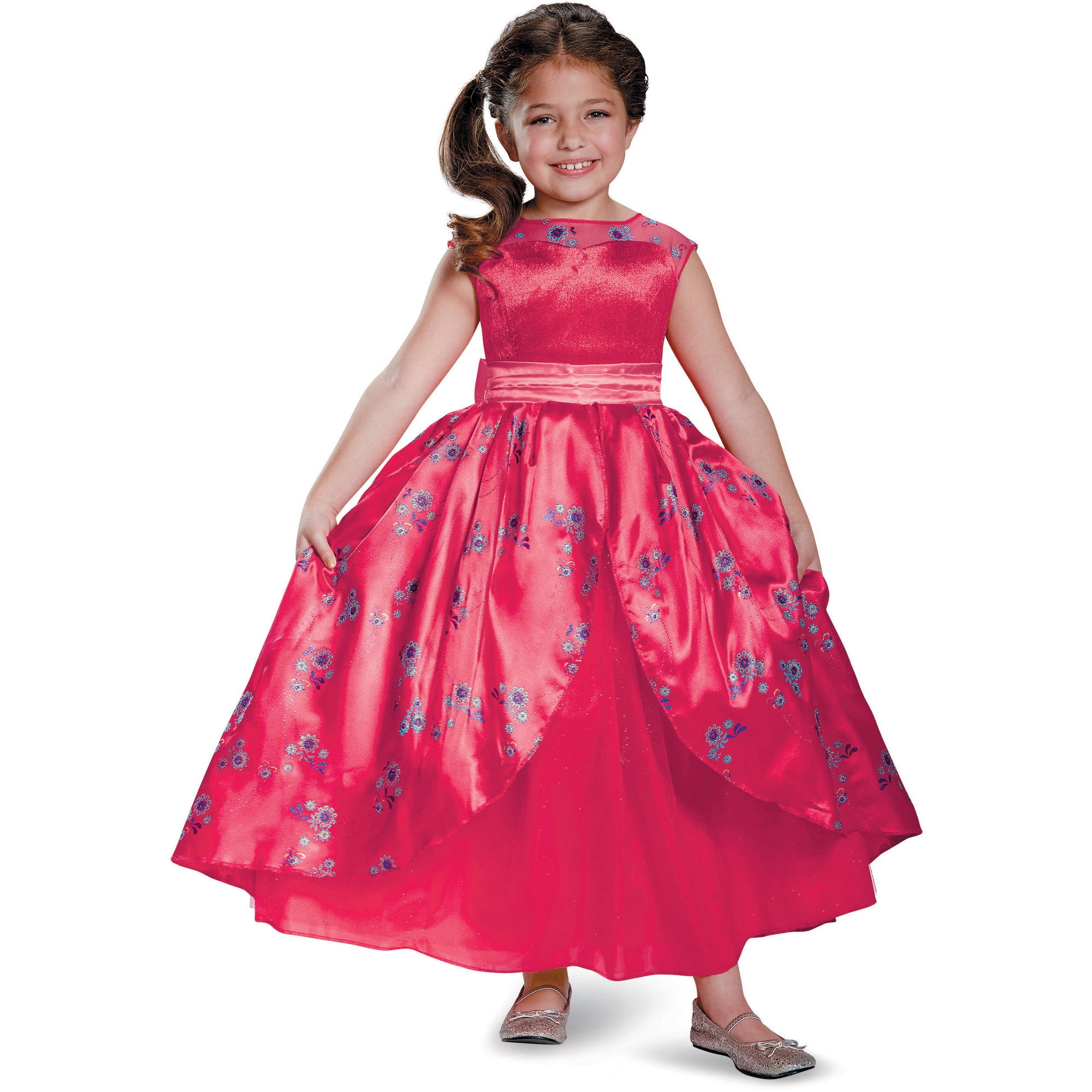 Elena of Avalor Girls Disney Princess Ballgown Fancy Dress Childs Kids Costume