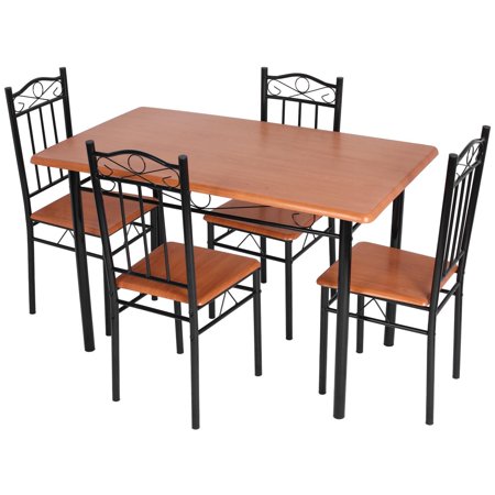 5 Piece Kitchen Dining Set Kitchen Dining Set Rectangle ...