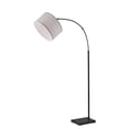thumbnail image 3 of Better Homes & Gardens 71" Classic Black Metal Arc Floor Lamp with White Fabric Shade, 3 of 7