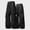 Black, variant on Men's Solid Techwear Cargo Pants, Elastic Drawstring Waist, Wide Leg, Outdoor Streetwear Utility Trousers Army Green XS