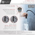 thumbnail image 2 of Stylish Tivoli One-Handle Matte Black & Stainless Steel Pull Down Kitchen Faucet Height 16 ¾" K-149NS, 2 of 10