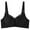Black, variant on Kaemgyyd Lace Bralette for Women Cute Wireless Bra with Soft Padding Textured Solid Adjustable Strap Full Coverage Seamless Bra