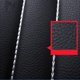 thumbnail image 2 of Luzkey Fundas de asiento de coche de piel sintética, lavables, fundas para asientos delanteros y traseros, protector impermeable clásico para vehículos, SUV, accesorios para coche, color negro, 2 of 7