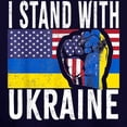 thumbnail image 3 of CafePress - I Stand With Ukraine Flag American Flag Sweatshirt - Pullover Hoodie, Classic & Comfortable Hooded Sweatshirt, 3 of 4