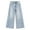 Light Blue-2605, variant on KIDSCOOL SPACE Girls Flare Jeans,Little Big Girl Bell Bottom Summer Denim Pants,13-14 Years