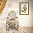 thumbnail image 3 of Jensen, Mia 17x24 Gold Ornate Wood Framed with Double Matting Museum Art Print Titled - Cactus on Pink VI, 3 of 4