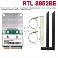 thumbnail image 2 of Tarjeta de Red WiFi 6 RTL8852BE con Antenas de 8 DBi y Adaptador BT 5.2 Mini PCI-e de Doble Banda 2,4 G/5 GHz AX1800 para 10 y 11. A, 2 of 5