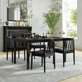 thumbnail image 3 of Flash Furniture Chester Contemporary Solid Wood Dining Chair Black 2/Pack (2XUDGW0359BLK), 3 of 18