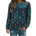 thumbnail image 1 of Ketyyh-chn99 Chandail en Molleton Col Rond pour Femmes, Cadeaux pour Femmes, Tunique Décontractée à Manches Courtes, Confortable et Ample, Vert, TG, 1 of 5