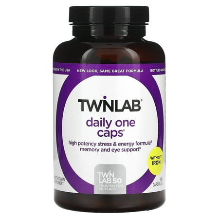 Twinlab Daily One Caps, Without Iron, 180 Capsules