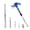 Navy Blue, variant on Multifunctional 6 in 1 Floral Hammer and Screwdriver Tool - Multitool Hammer for Camping, Nails, and Tacks - Small Purple Hand Tool for Women