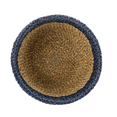 thumbnail image 5 of Mainstays Two-Tone Seagrass Decorative Storage Basket, 11" x 8.3", Navy & Natural, 5 of 10