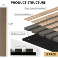 thumbnail image 2 of INTIGE 2Pcs Wood Soundproofing Panels, 92.5'' X 11.02'', Soundproofing Wall Panels, 2 of 5